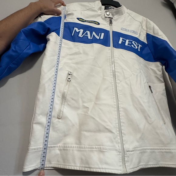 Refinery Republic jacket, "Maximus Racer" model, white and blue. Size M. - Picture 4 of 16